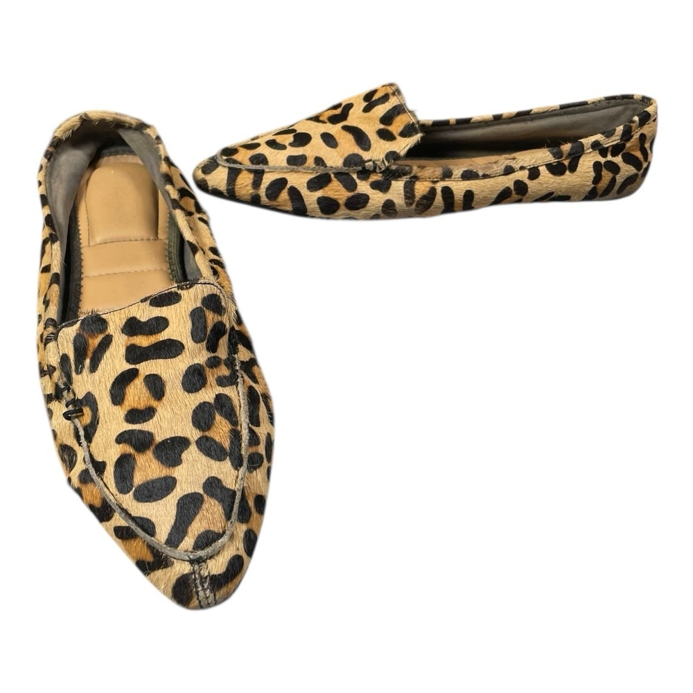 Women's Me Too Leopard Print Loafer Flats Brown US Size 9